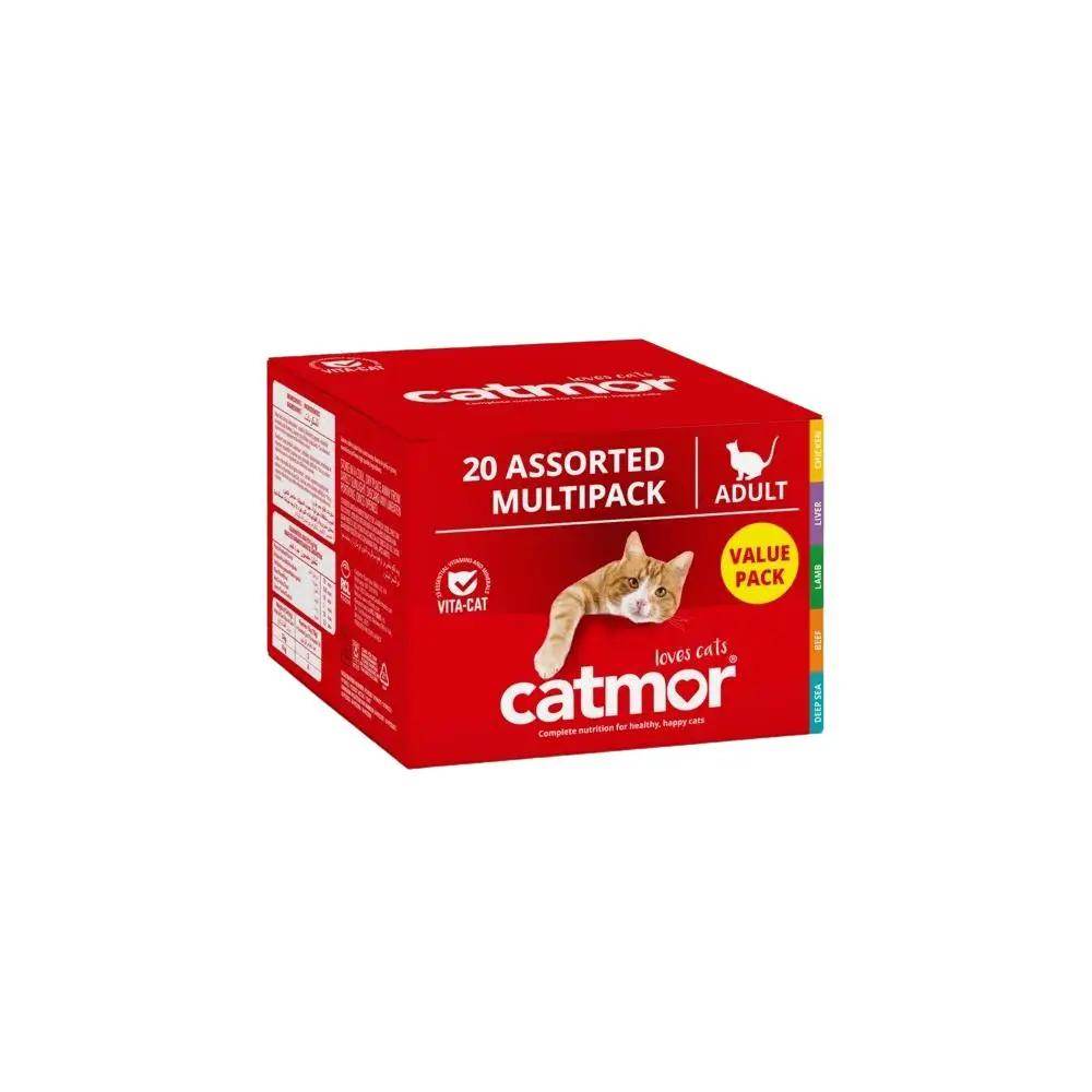 Catmor Adult Assorted Wet Cat Food Multipack 20 X 70g - Petworld