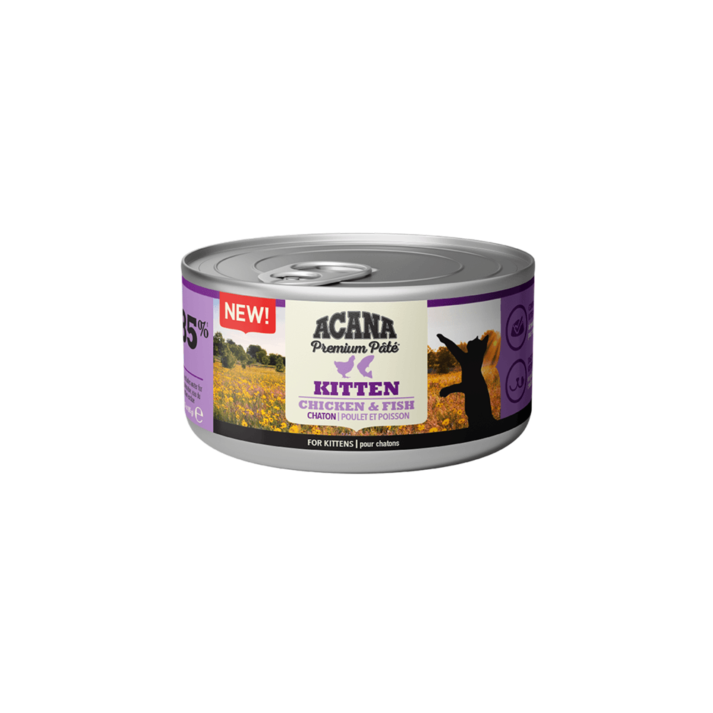 Acana Premium Pate Kitten Chicken and Fish in Bone Broth 85g