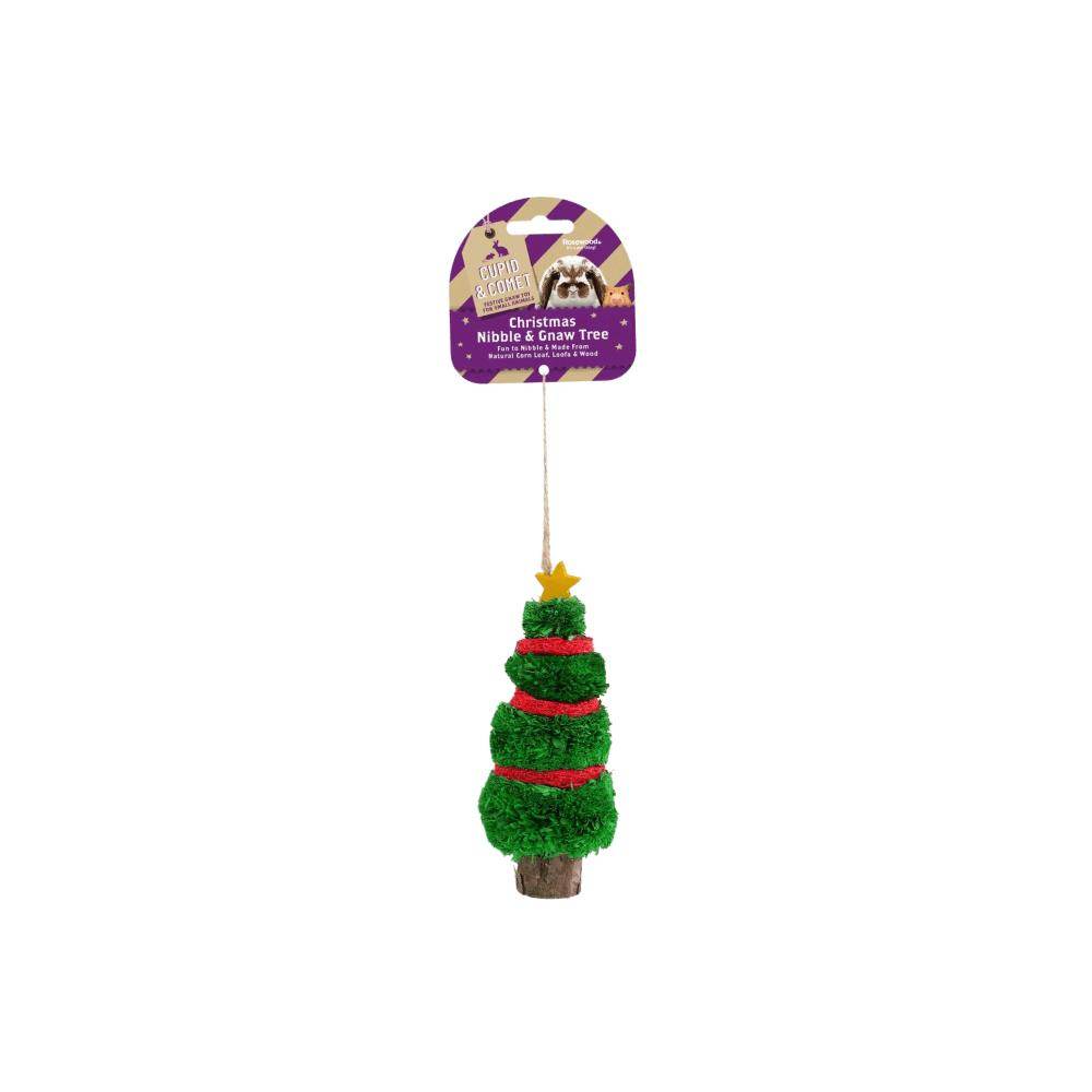 Rosewood Christmas Nibble and Gnaw Tree Christmas Small Animal Treat - Petworld