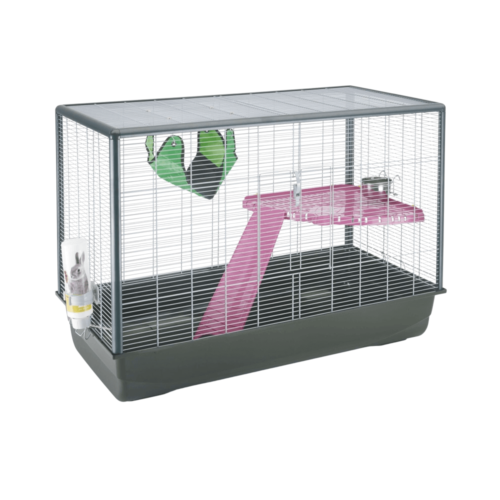 Savic Zeno 3 Knock DownSmall Animal Cage Silver/Black