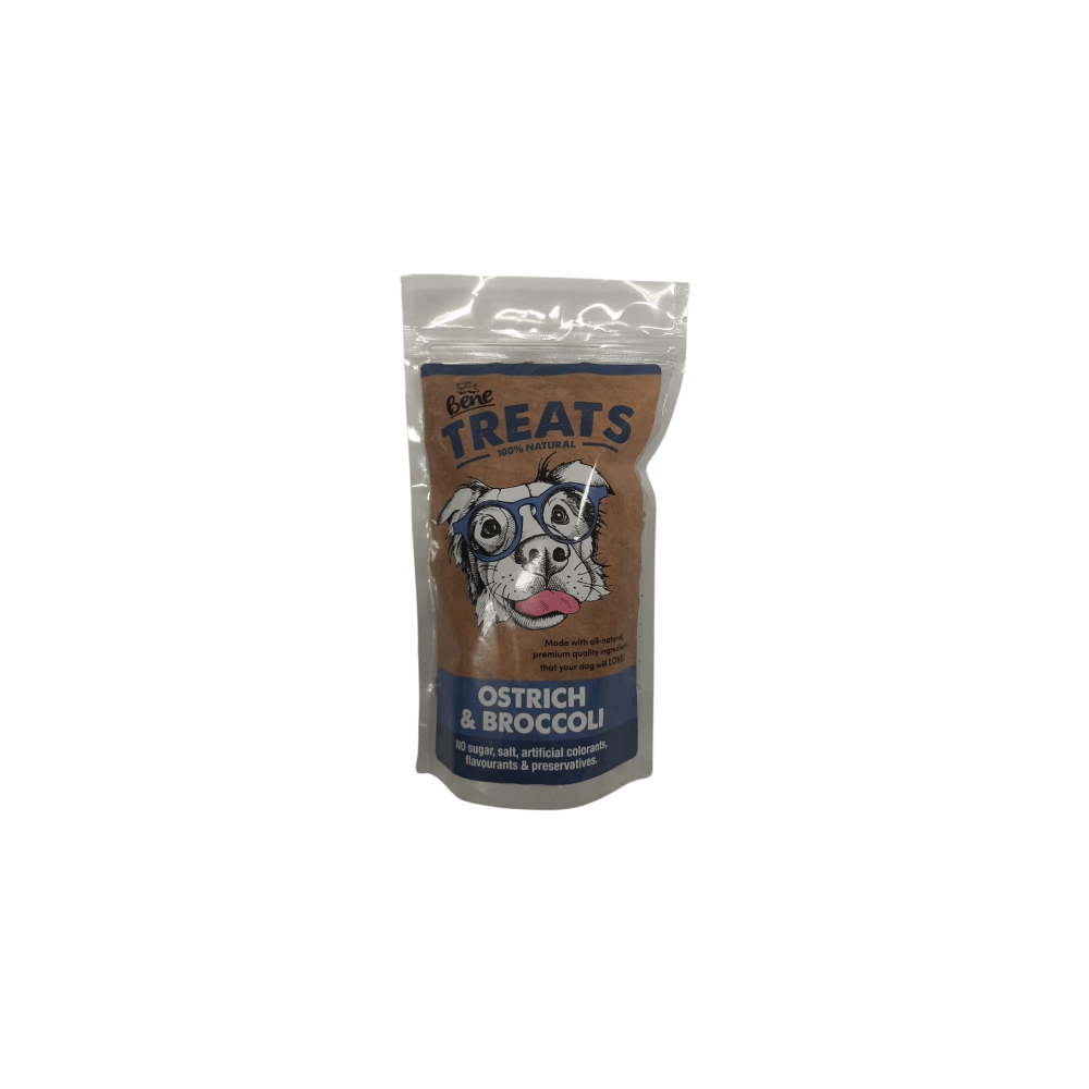 Bene Ostrich & Brocoli Dog Treats 250g