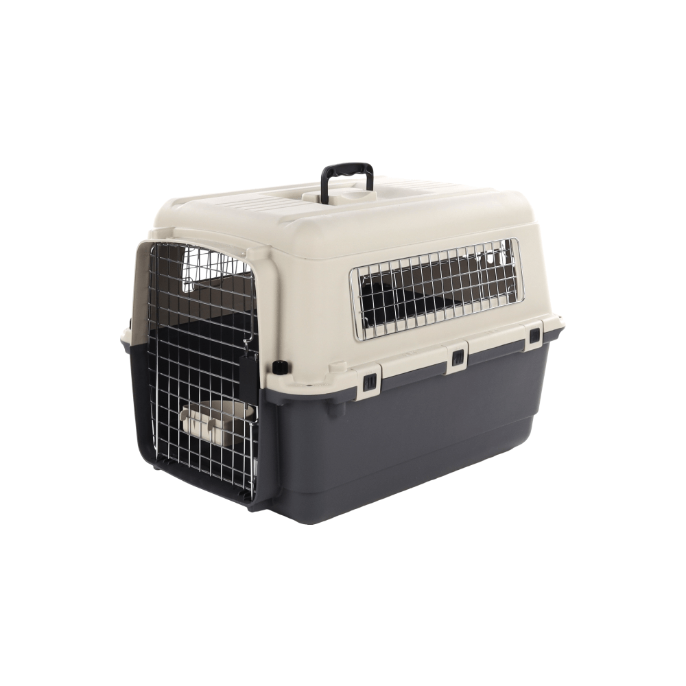 Flamingo Nomad Grey Medium Dog Transport Cage 53X67X47cm