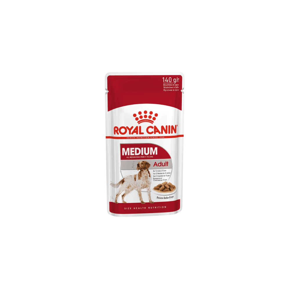 Royal Canin Size Health Nutrition Medium Adult Wet Dog Food 140g Single Pouch - Petworld