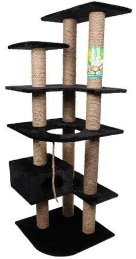 Feline Flair Extra Large Clawsome Luxuary 4 Level Catnip Infused Cat Scratch 1.9m - Petworld