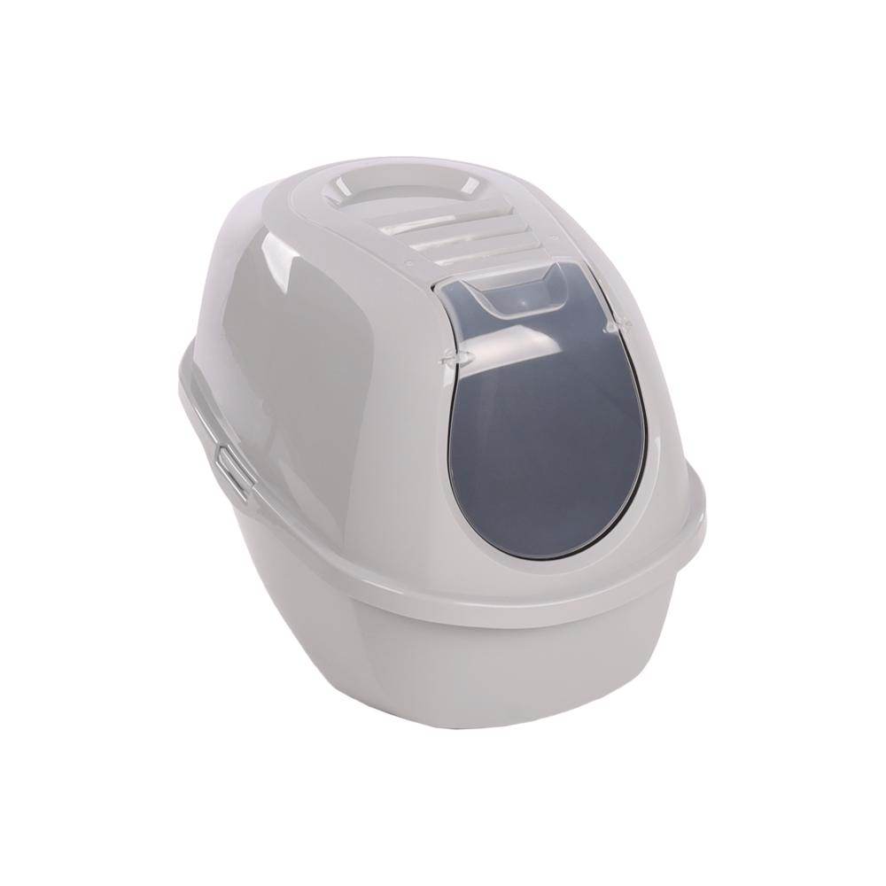 Flamingo Trini Taupe Cat Toilet (39 x 55 x 41cm) - Petworld