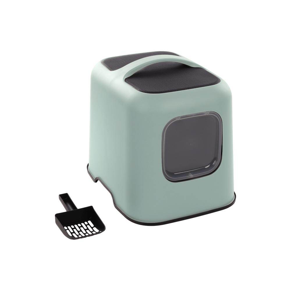 Flamingo Trudy Green Cat Toilet (38,5 x 51 x 44,5cm) - Petworld