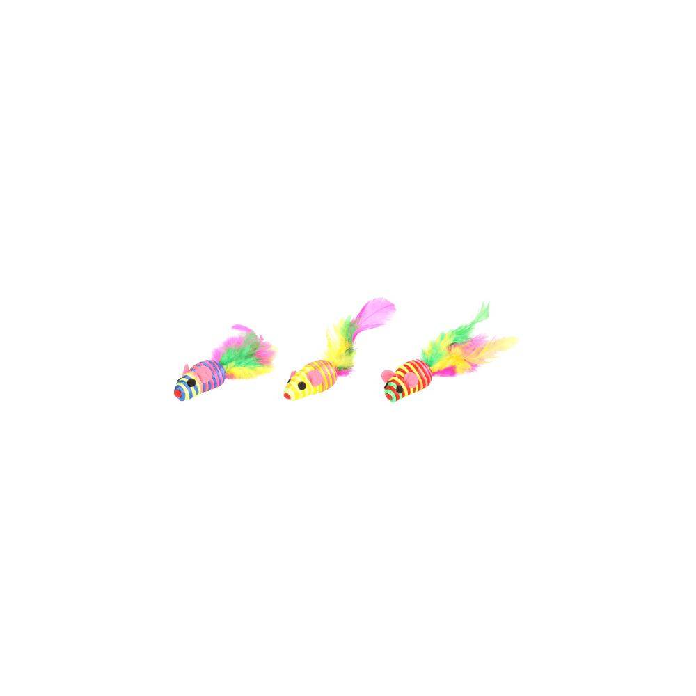 Flamingo Babby Mouse 5cm Cat Toy (Single Assorted) - Petworld