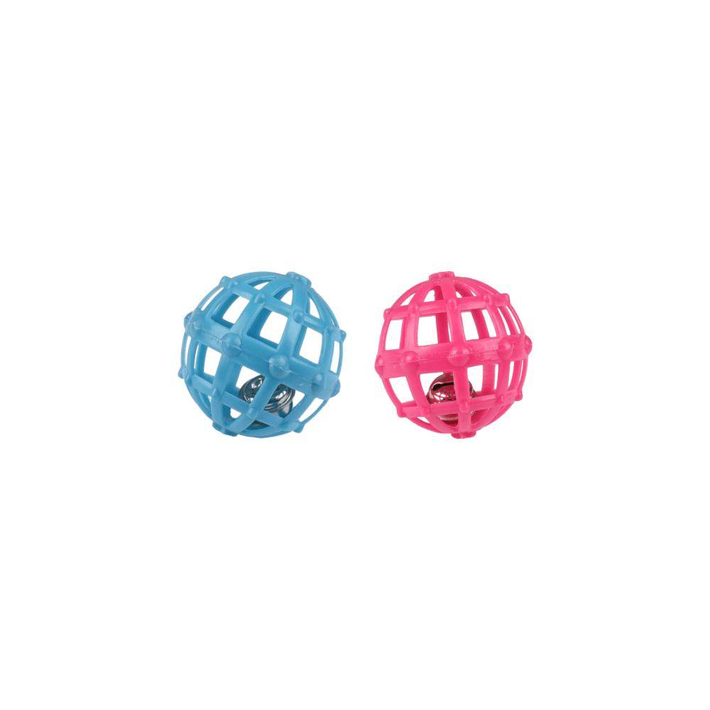 Flamingo Afke + Bell 5,1cm Cat Toy Ball - Petworld