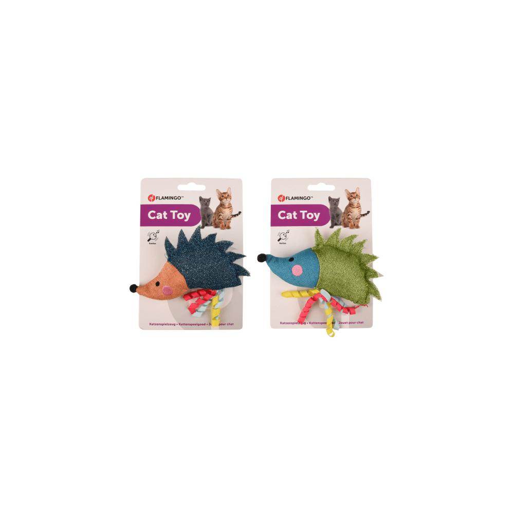 Flamingo Hedgehog Blix Assorted Cat Toy 16cm - Petworld