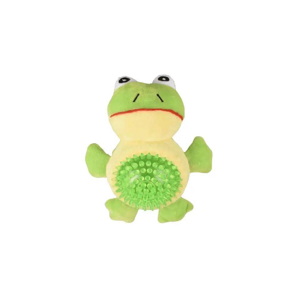 Flamingo Dog Toy TPR Ando Frog Green 16cm - Petworld