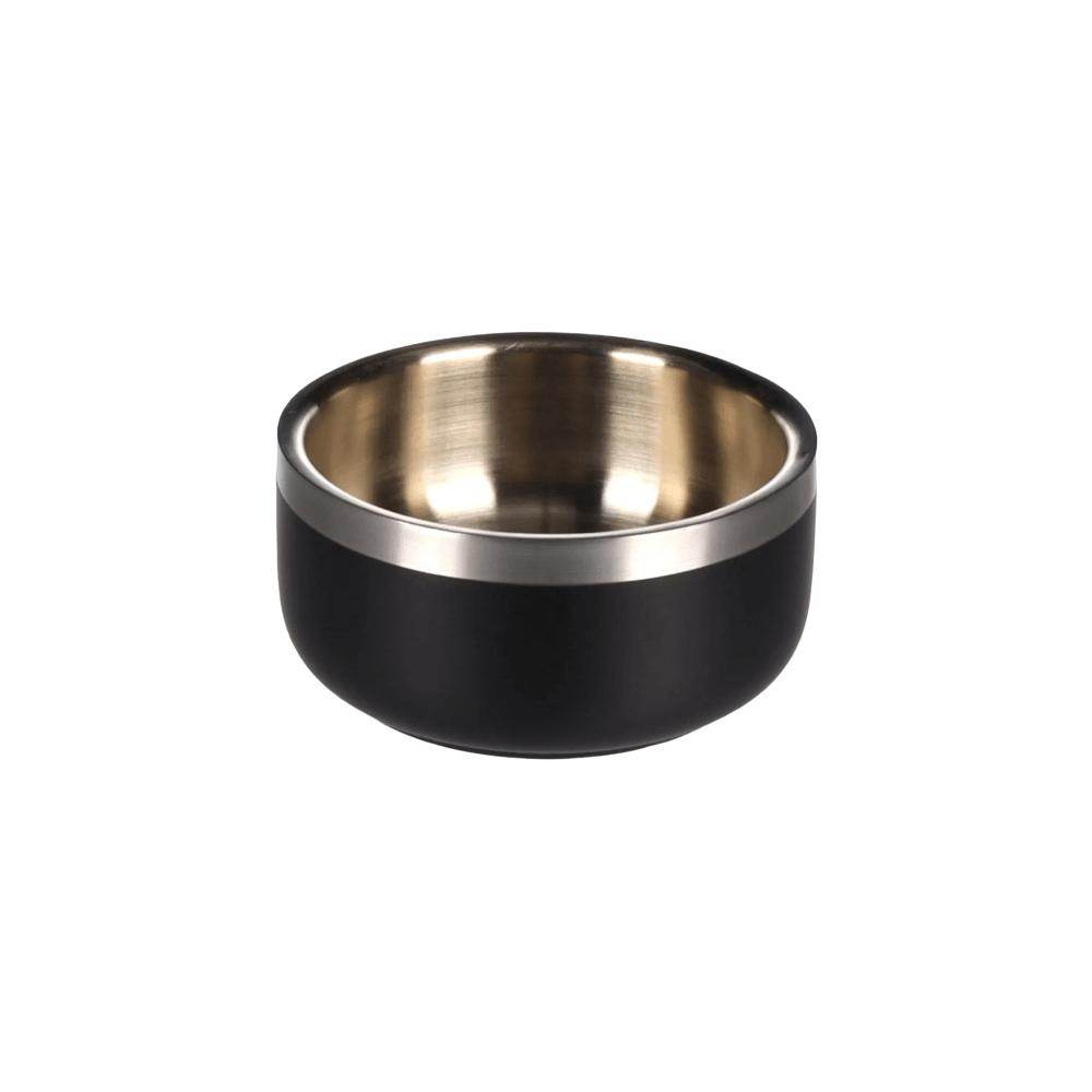 Flamingo Feeding And Drinking Bowl Lora Stainless Steel Black Round - Petworld