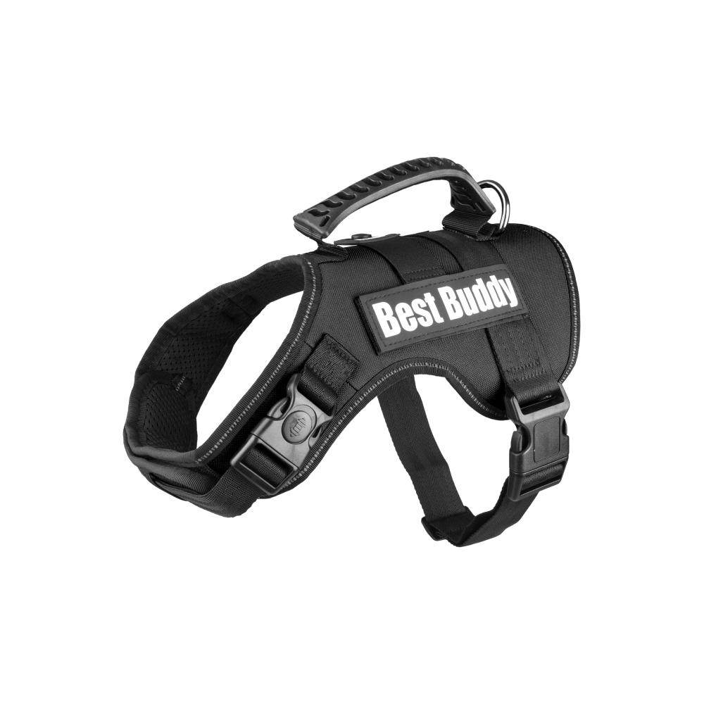 Flamingo Best Buddy Uranus Black Dog Harness - Petworld