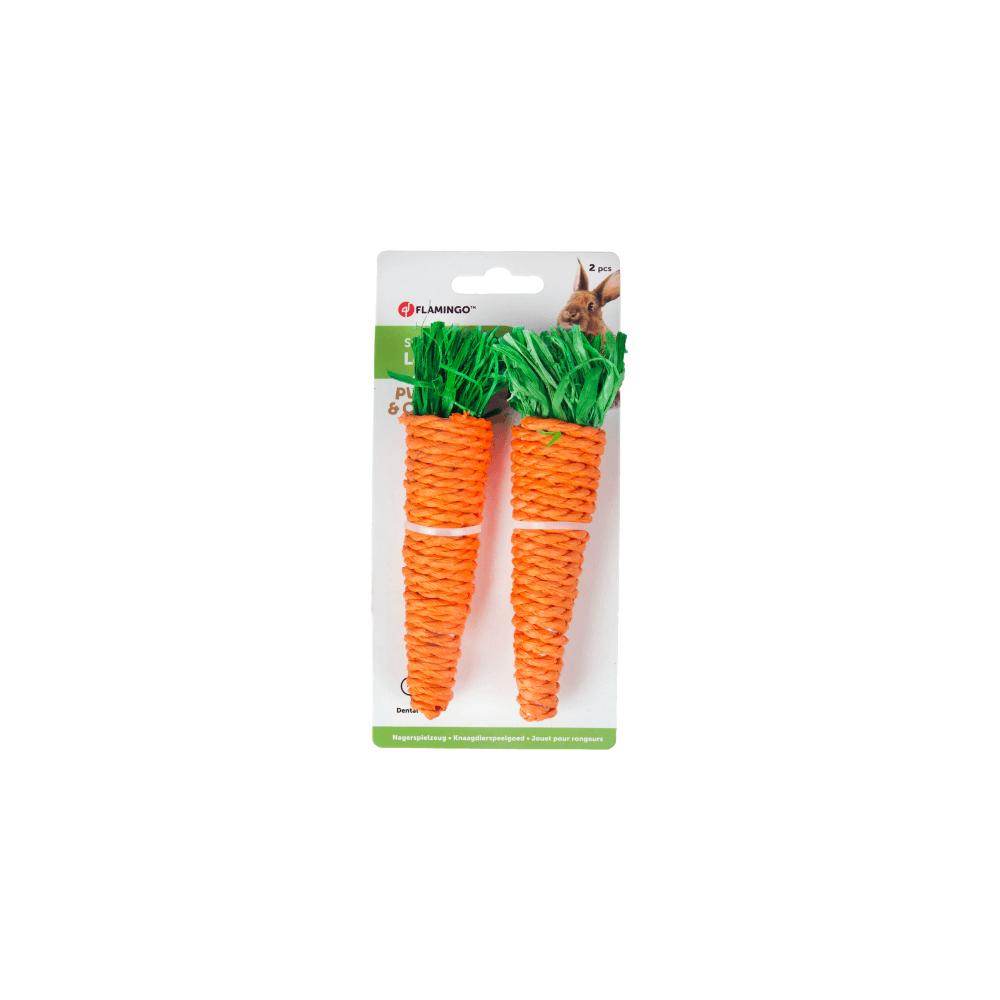 Flamingo Legou Carrot Orange Small Animal Toy 2Pcs 13cm - Petworld
