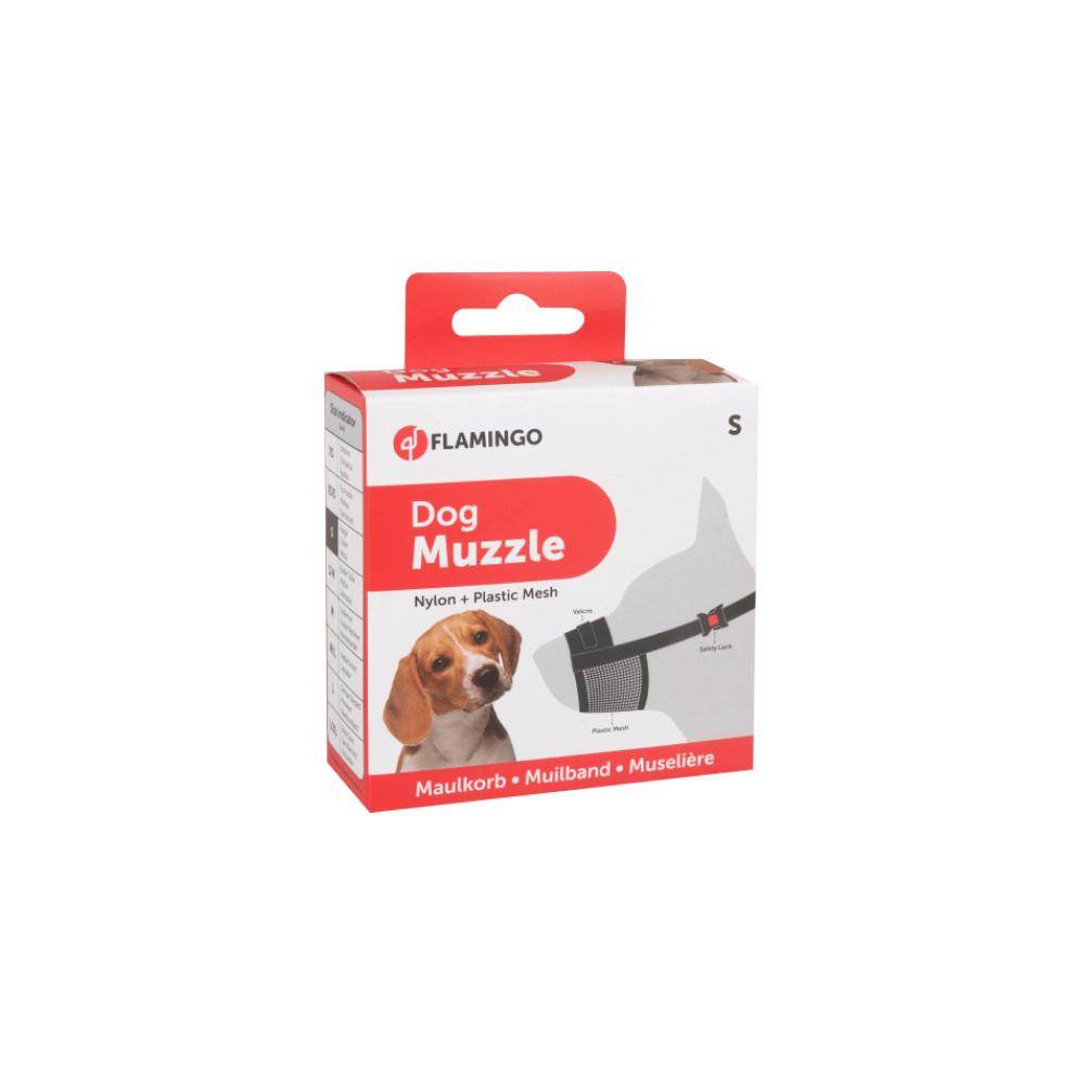 Flamingo Muzzle Teddy Mesh Soft Black - Petworld