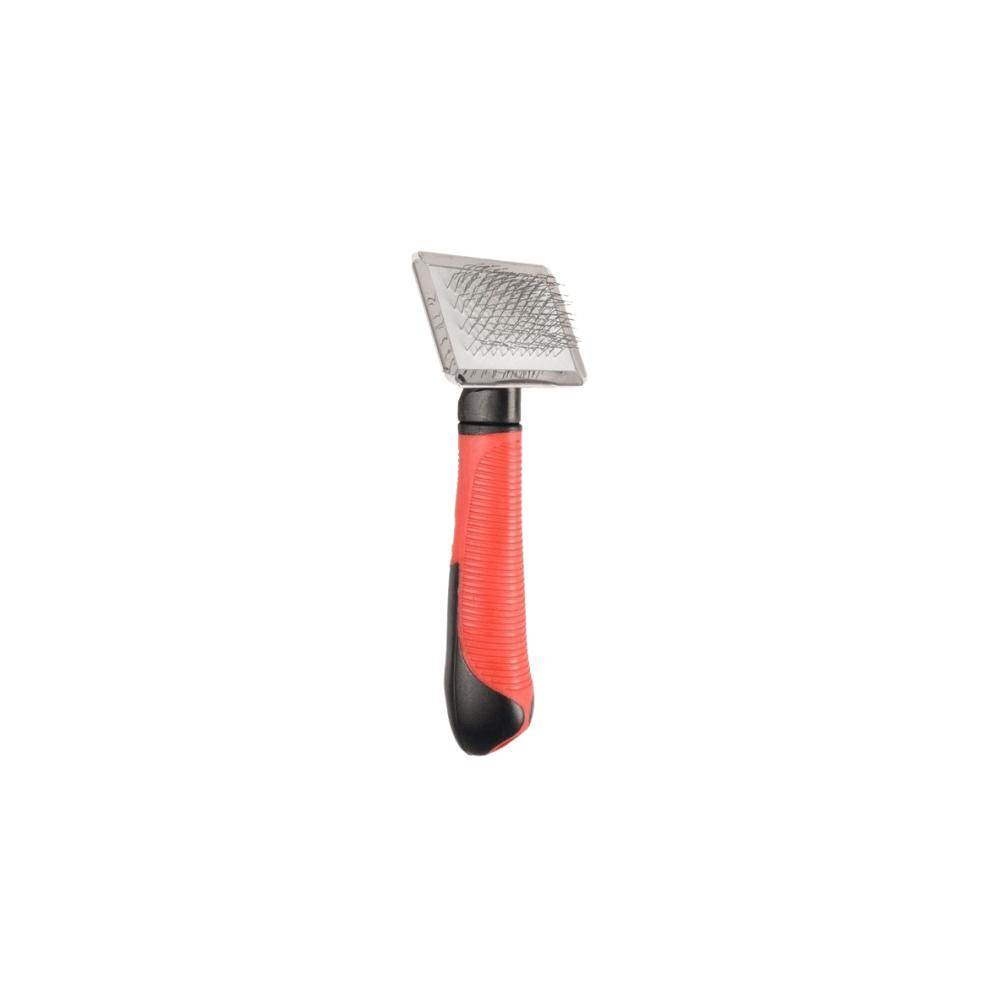 Flamingo Professional Soft Slicker Brush With Handle - Petworld