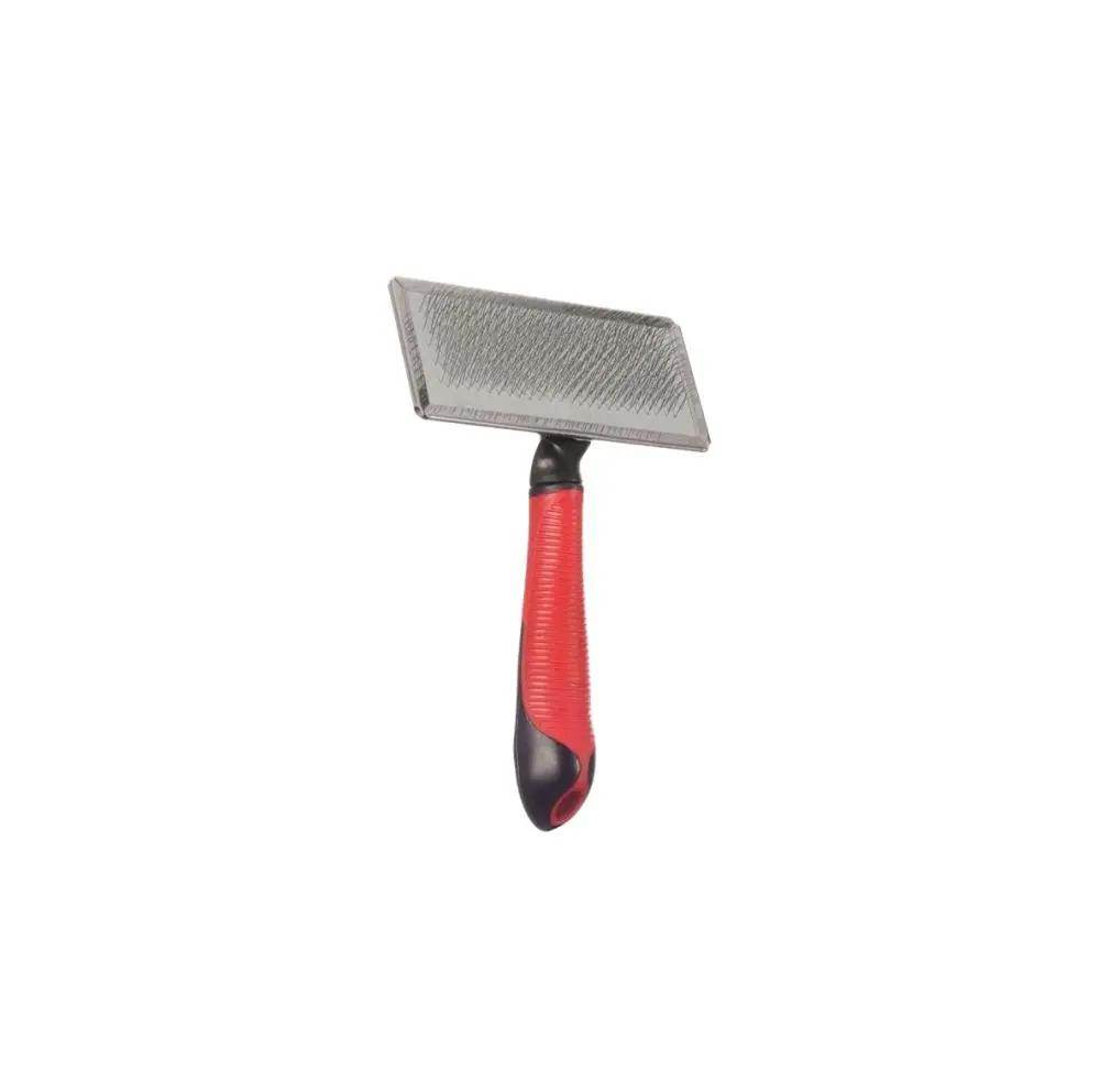 Flamingo Professional Soft Slicker Brush With Handle - Petworld