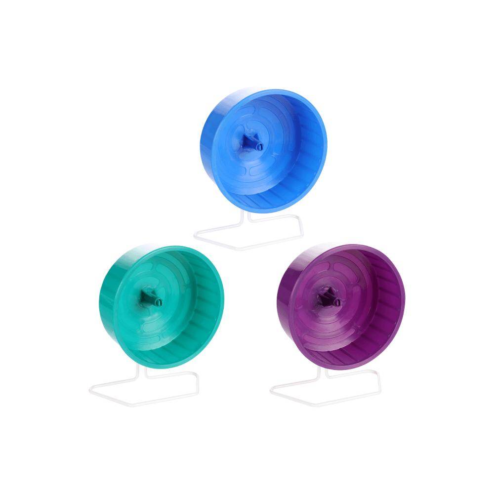 Flamingo Running Wheel Wacky Plastic Small Animal Toy 13cm Assortment - Petworld