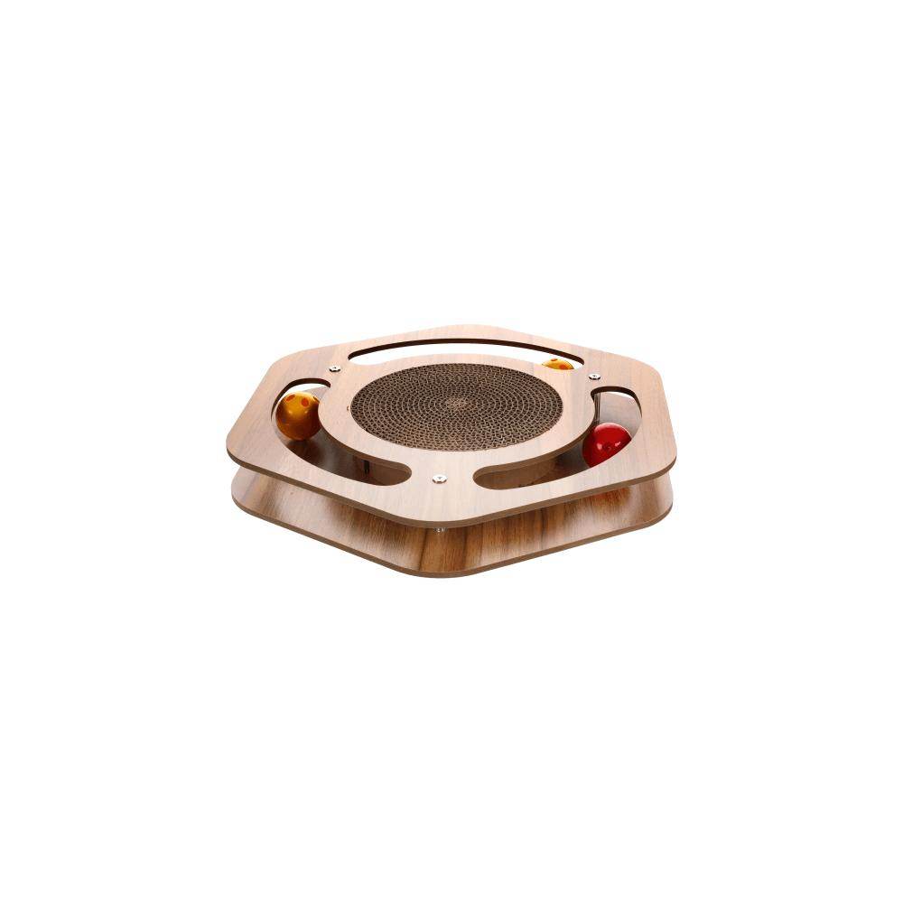 Flamingo Densi Hexagon Cat Scratching Toy (35 x 31,5 x 4,5cm) - Petworld