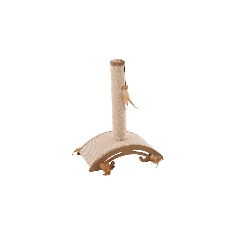 Flamingo Scratch Pole Sisal and Toy Ella - Petworld