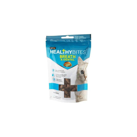 Healthy Bites Breath & Dental Cat Treats 65g - Petworld