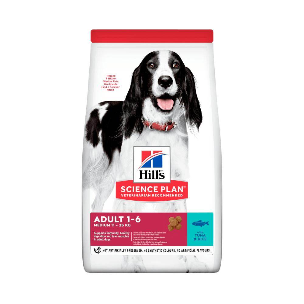 Hill's Science Plan Canine Adult Medium Breed Tuna & Rice Dry Dog Food - Petworld