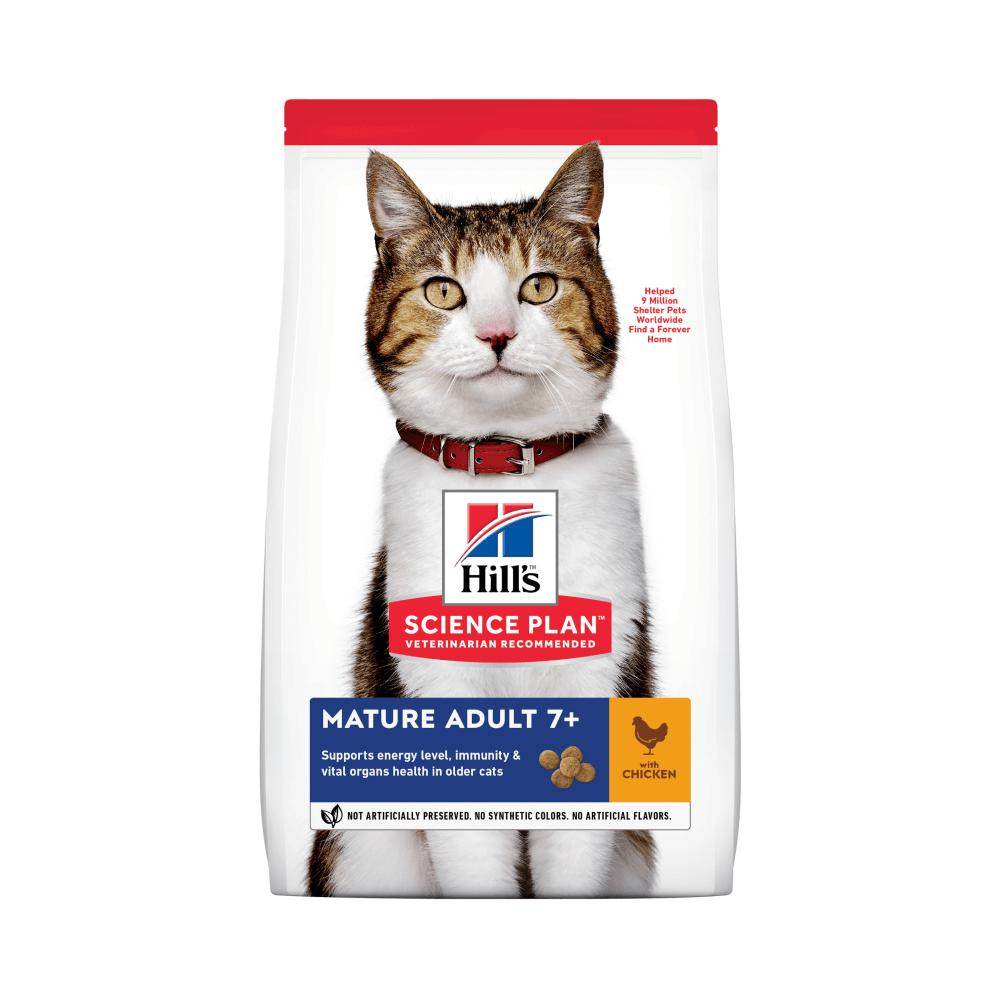Hill's Science Plan Mature Adult Chicken Dry Cat Food - Petworld