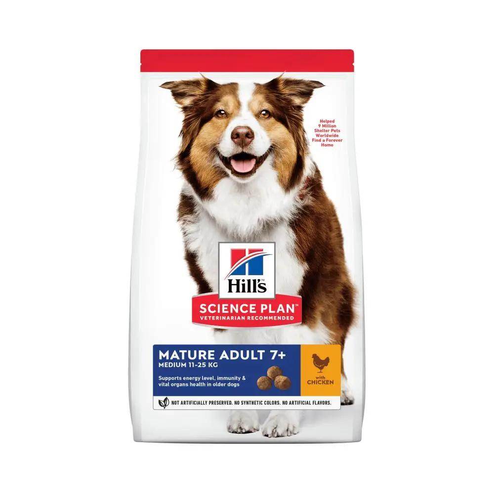Hill's Science Plan Mature Adult Medium 7+ Chicken Dry Dog Food - Petworld