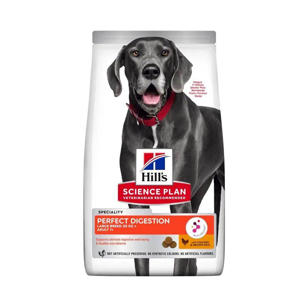 Hill's Science Plan Perfect Digestion Large Breed Chicken & Brown with Rice Dry Dog Food 12kg - Petworld