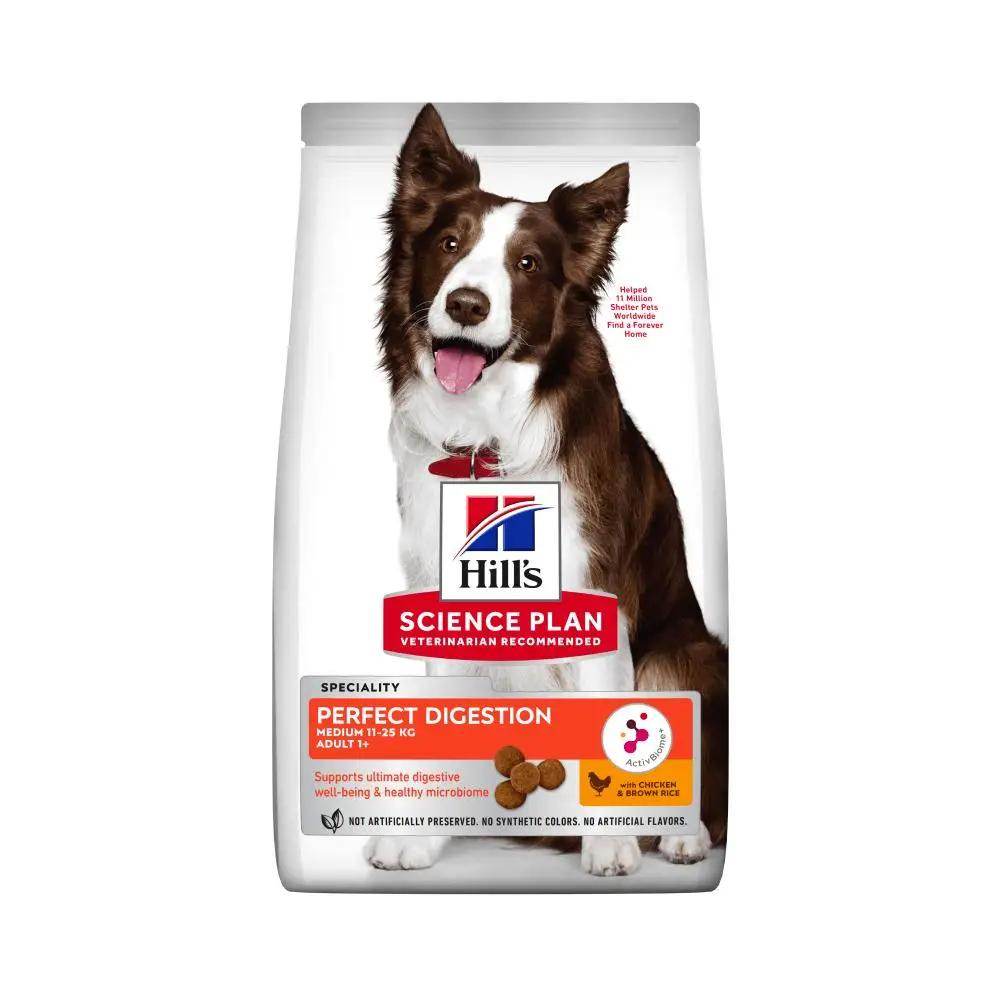 Hill's Science Plan Perfect Digestion Medium Chicken & Brown With Rice Dry Dog Food 12kg - Petworld