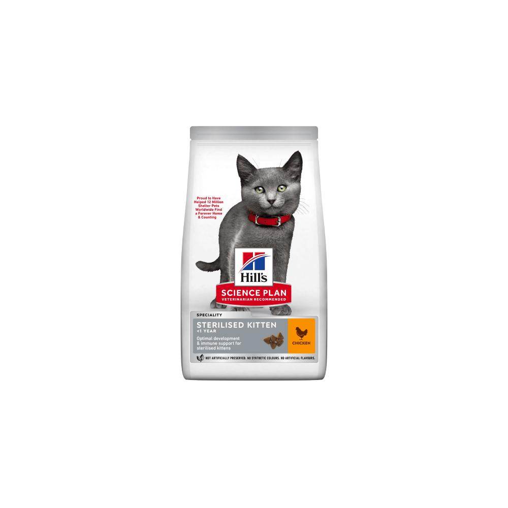 Hill's Science Plan Perfect Digestion Sterilised Kitten Chicken Dry Cat Food - Petworld