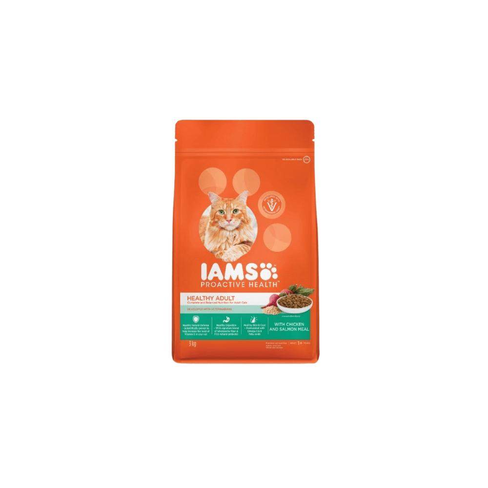 Iams Adult Salmon and Chicken Dry Cat Food - Petworld