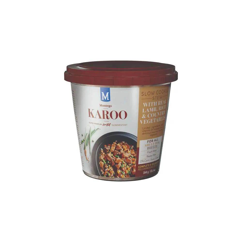Montego Karoo Adult Lamb, Rice & Country Vegetables Stew Wet Dog Food 380g - Petworld