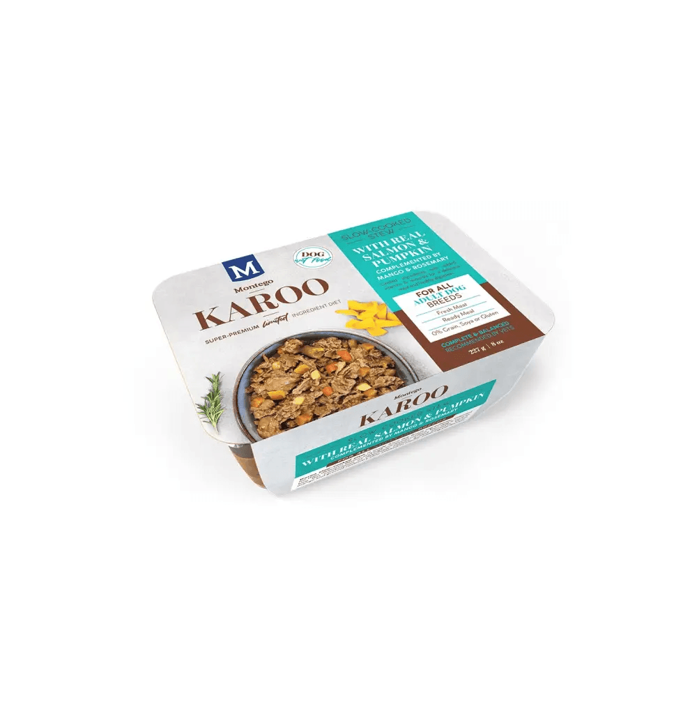 Montego Karoo Adult Salmon & Pumpkin Stew Wet Dog Food 227g - Petworld