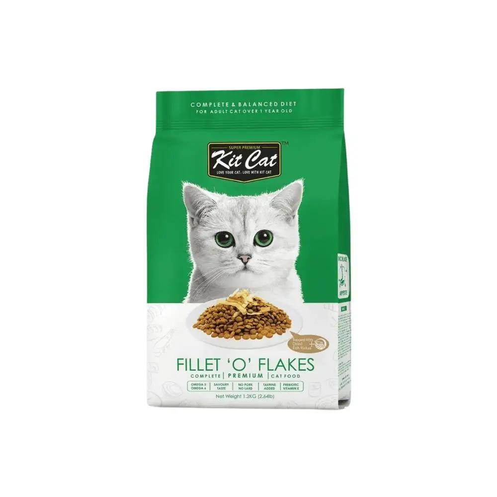 Kit Cat Fillet O'Flakes Dry Cat Food 5kg - Petworld