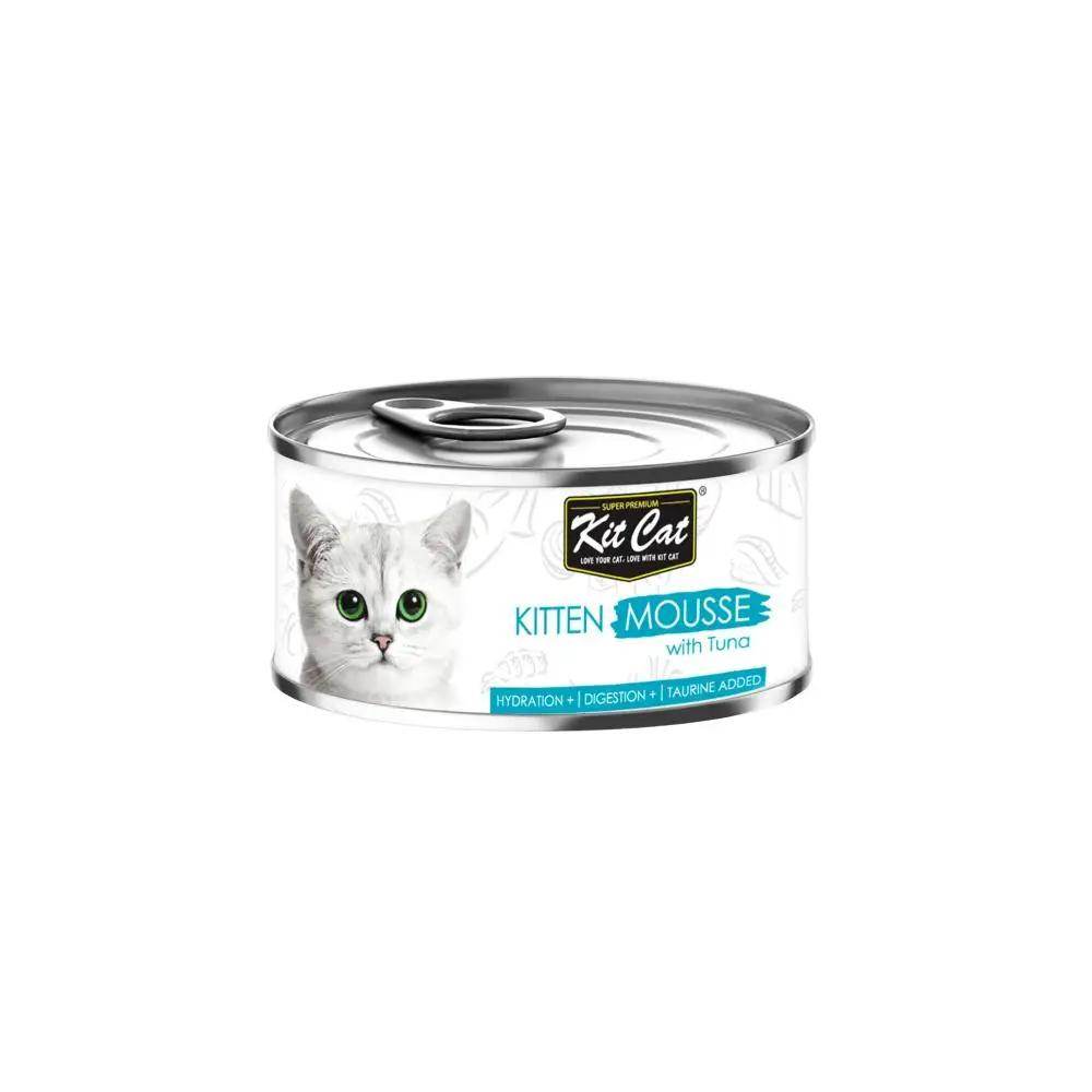 Kit Cat Kitten Mousse with Tuna Topper - Wet Cat Food 80g Single - Petworld