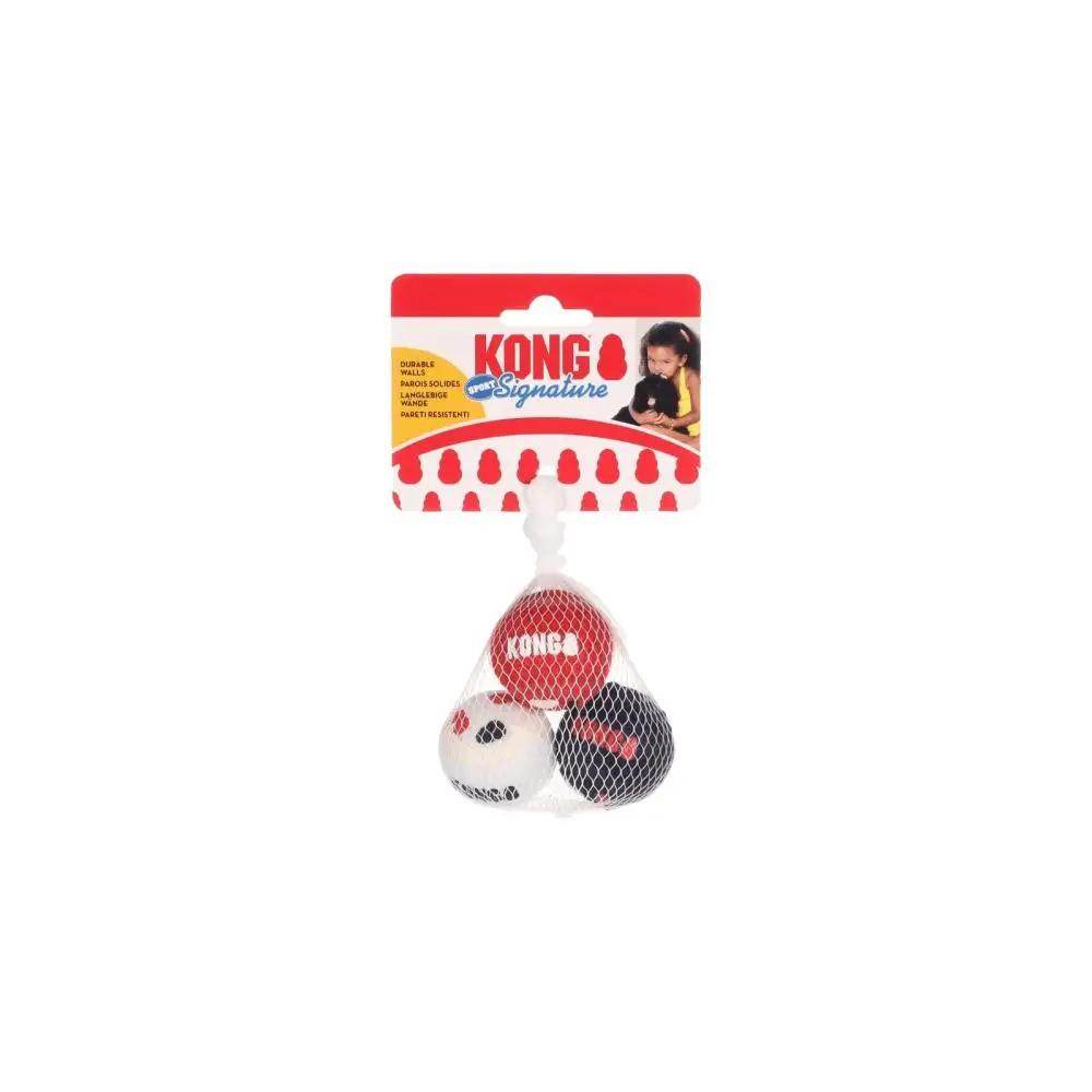 Kong Signature Sport Balls 3-Pk Xs - Petworld