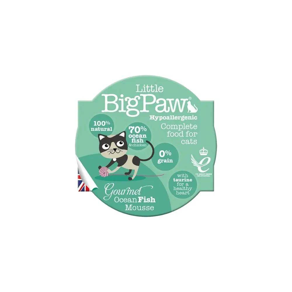 Little Big Paw Gourmet Atlanic Ocean Fish Mousse Cat Food 85g Single Pouch - Petworld
