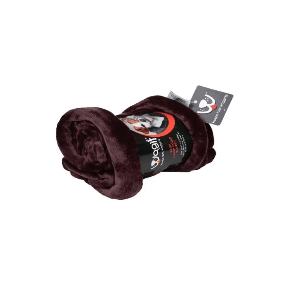 Petworld Mangolian Fleece Brown Dog Blanket (1m x 1.5m) - Petworld