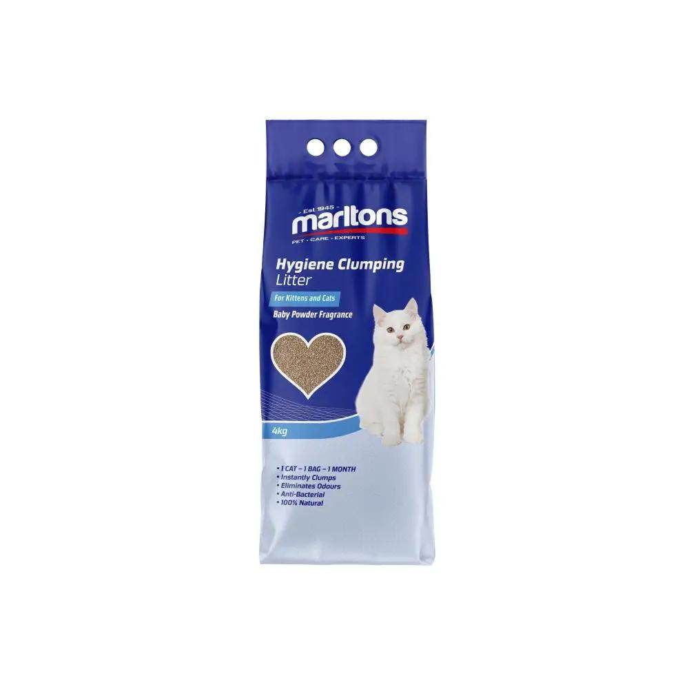 Marltons Hygiene Clumping Litter Baby Powder 4kg - Petworld