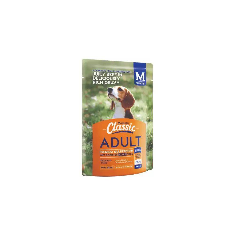 Montego Classic Adult Beef & Gravy Wet Dog Food 85g Petworld