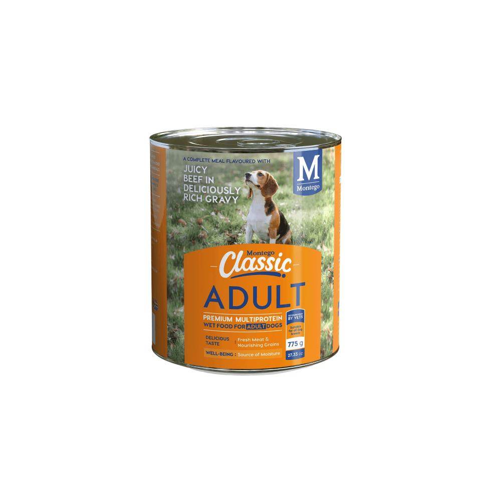 Montego Classic Adult Beef & Gravy Canned Wet Dog Food - Petworld