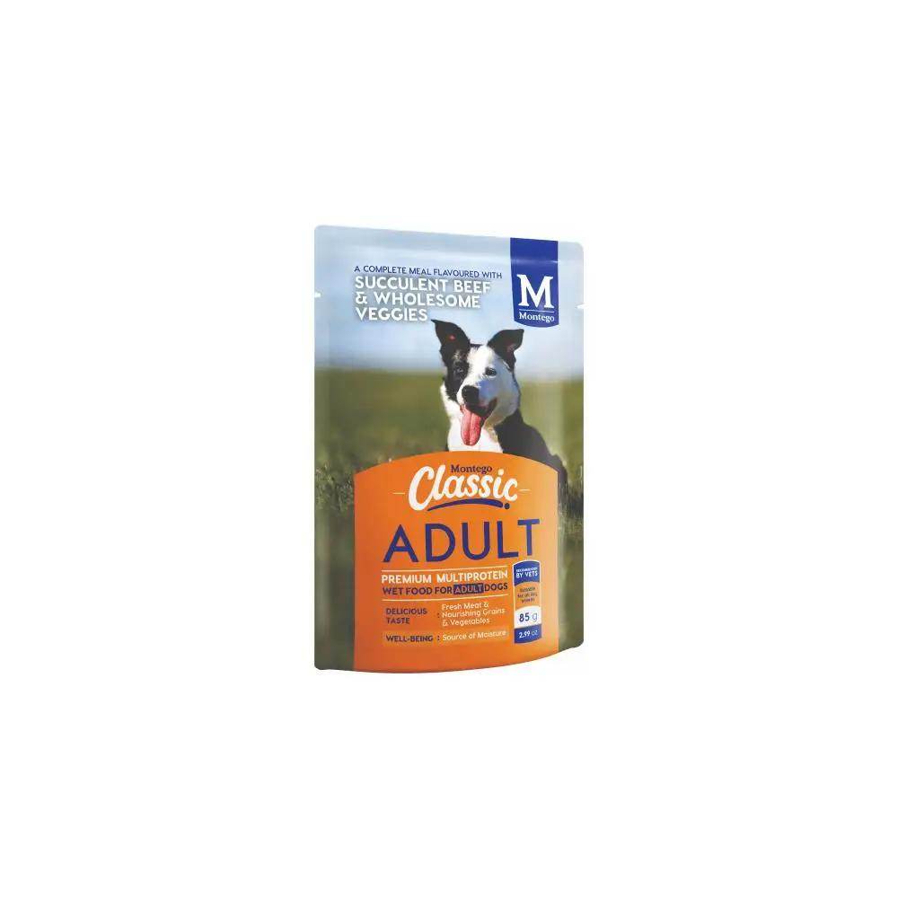 Montego Classic Adult Beef & Veg Wet Dog Food 85g - Petworld