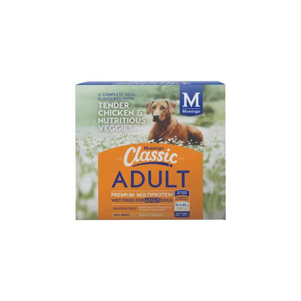 Montego Classic Dog Wet Food Adult Chicken & Veg Multi Pack - Petworld