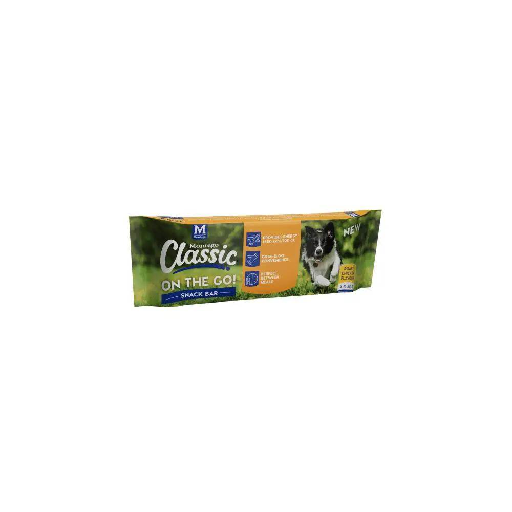 Montego Classic Snack Bar Adult Roast Chicken Dog Treat 100g - Petworld