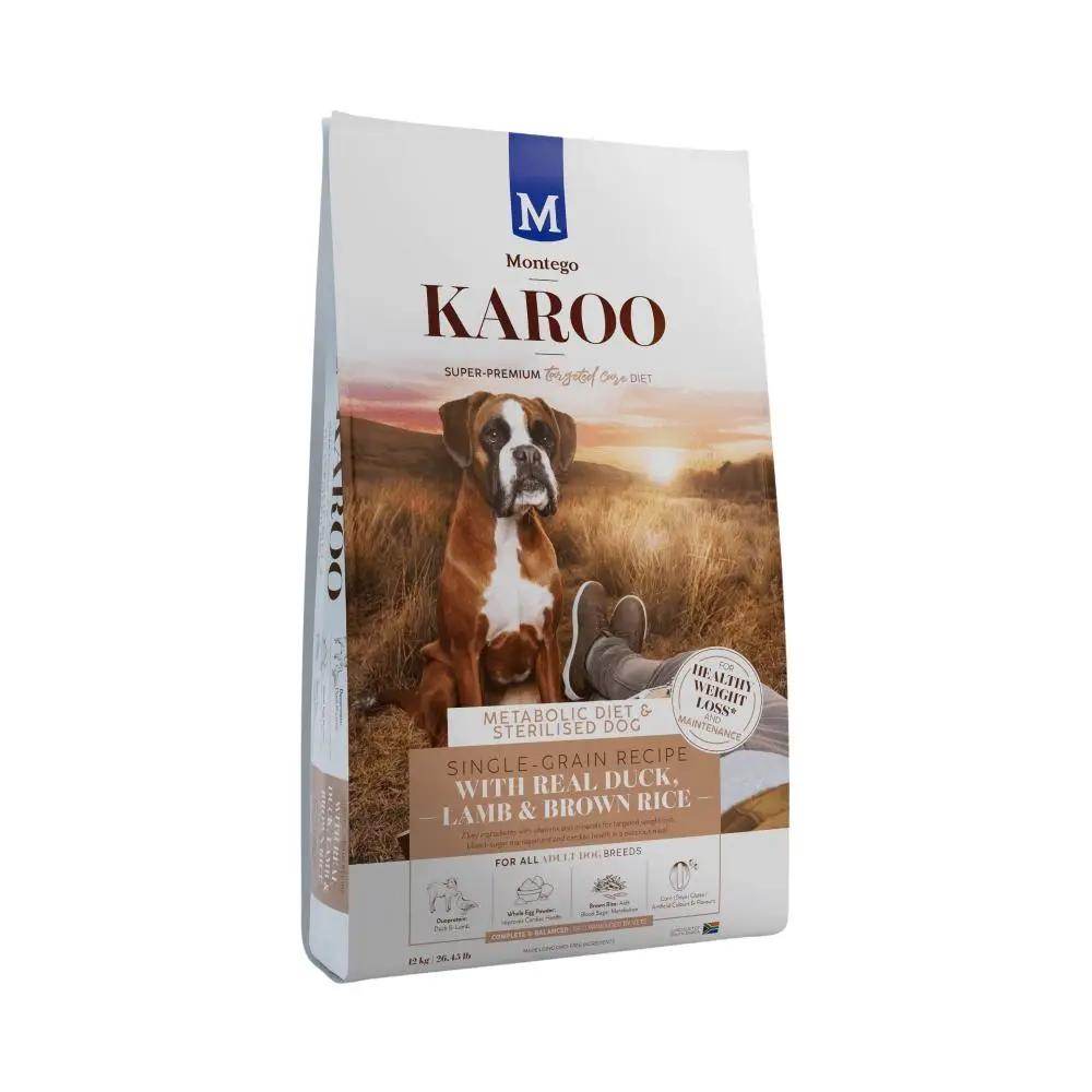 Montego Karoo Adult Metabolic & Sterilised Duck & Lamb Dry Dog Food - Petworld