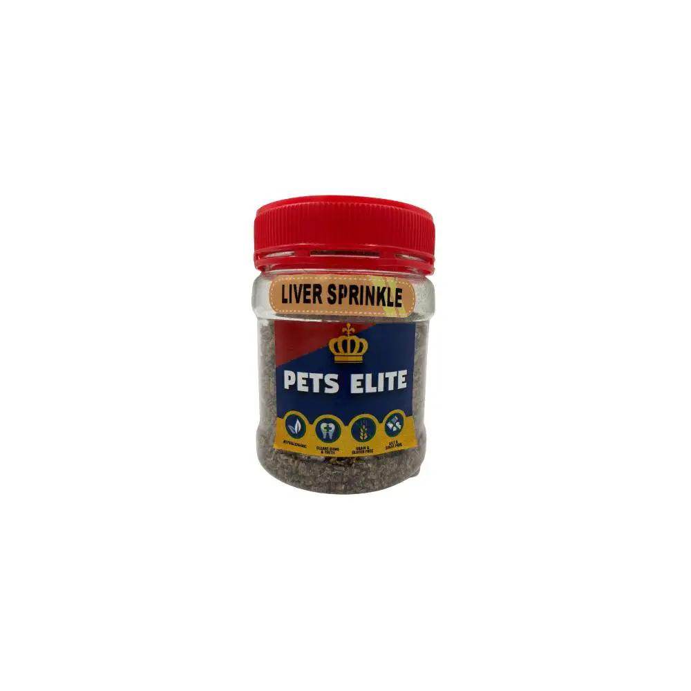 Pets Elite Liver Sprinkle Tub Dog Treat 100g - Petworld
