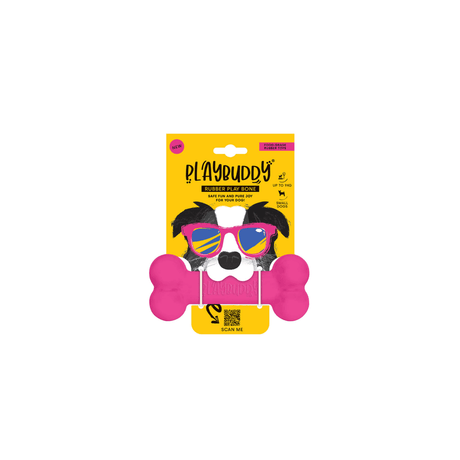 Playbuddy Bone Small Pink Dog Toy - Petworld