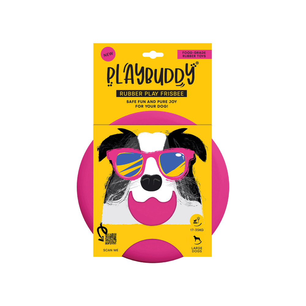 Playbuddy Frisbee Large Pink Dog Toy - Petworld
