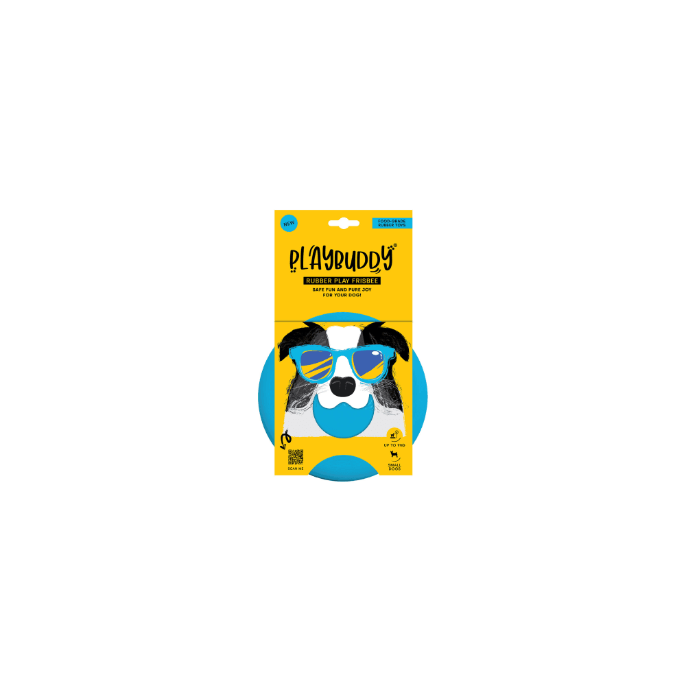 Playbuddy Frisbee Small Blue Dog Toy - Petworld