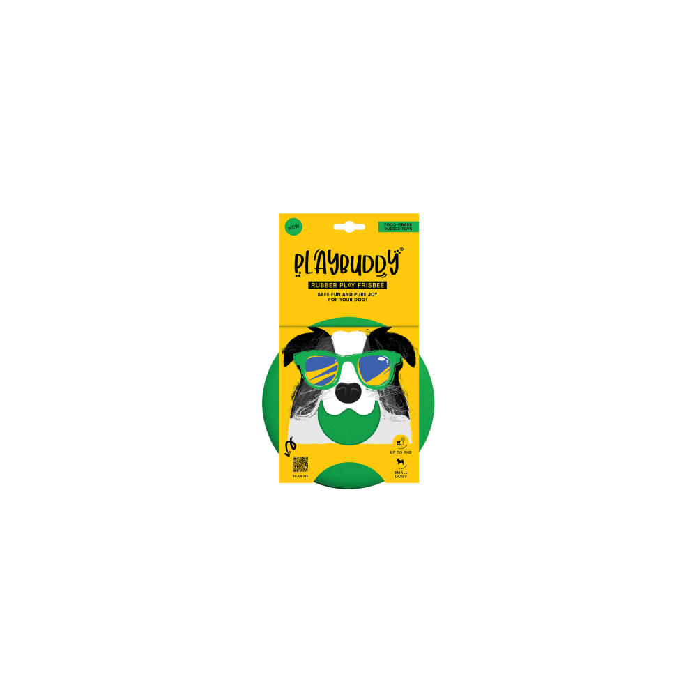 Playbuddy Frisbee Small Green Dog Toy - Petworld